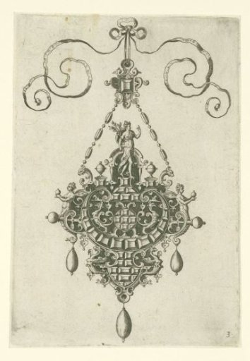 Pendant with a goddess holding a laurel branch