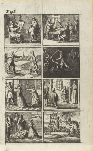 Narrative with depictions of murder and execution (F. 196.)