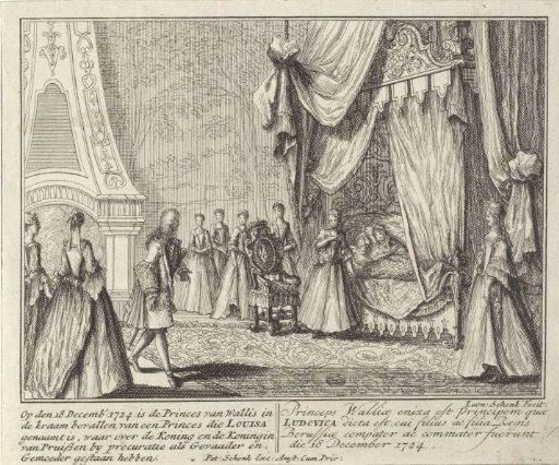 Caroline of Brandenburg-Ansbach in Childbed