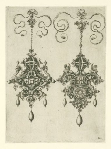 Two pendants with sundials