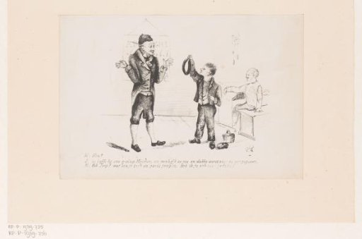 Boy offers a sausage to the teacher