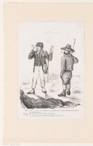 Two men at an abyss