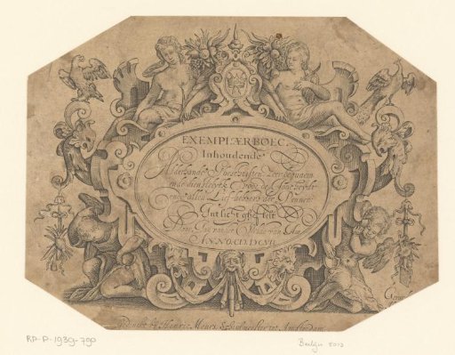 Frame with Angels and Allegorical Figures