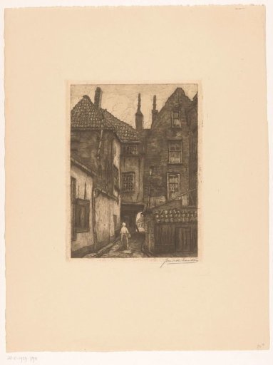 Street view with a gate