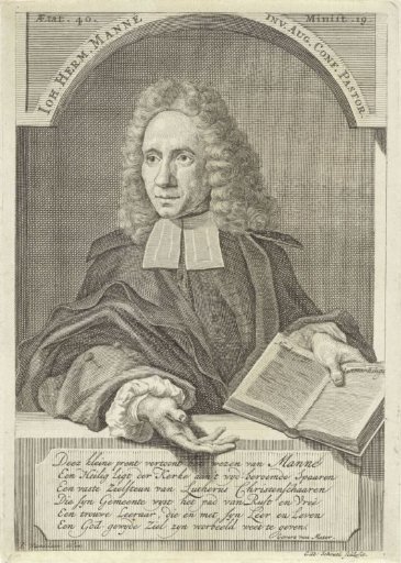 Portrait of the minister Johannes Hermanus Manné