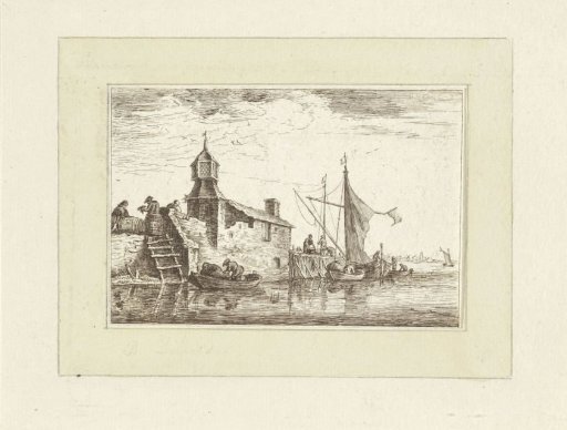River view with barges