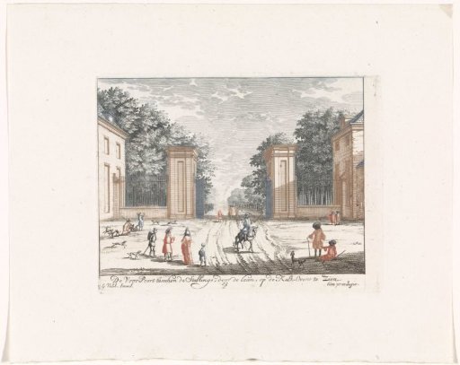 View of the gate of Palace Soestdijk