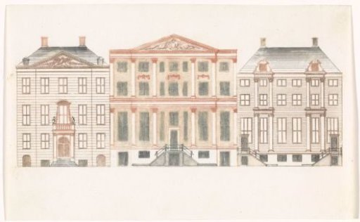 Canal houses on the Herengracht 466, 386 and 533-535, Amsterdam