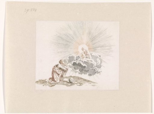 A Woman Praying to Mary with the Christ Child