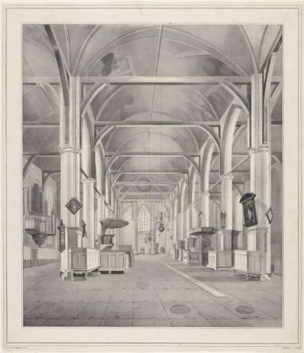 Church Interior of the Great Church in Hoorn
