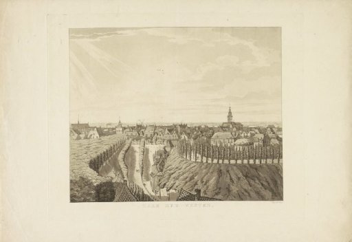 Nijmegen, view from the Belvédère towards the west