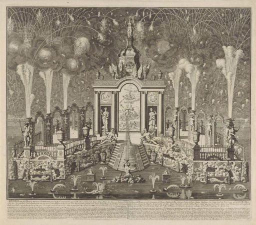 Fireworks Celebrating the Peace of Utrecht, 1713