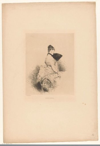 Woman with a fan