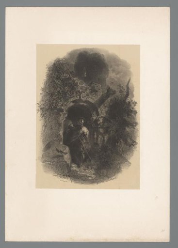 Man in Armor Knocking on a Door at Night