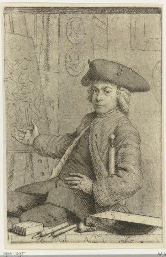 Self-portrait of Cornelis van Noorde