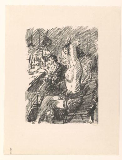 Artists in front of the mirror in the dressing room of a theatre