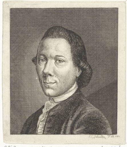 Self-Portrait by Printmaker Johan Christoffel Schultz