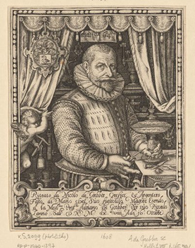 Portrait of Nicolaes de Grebber at the age of 64