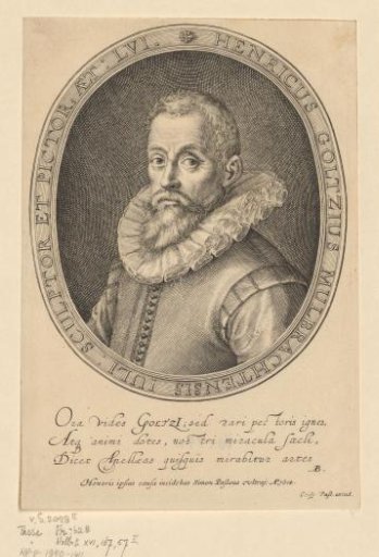 Portrait of Hendrick Goltzius at the age of 56