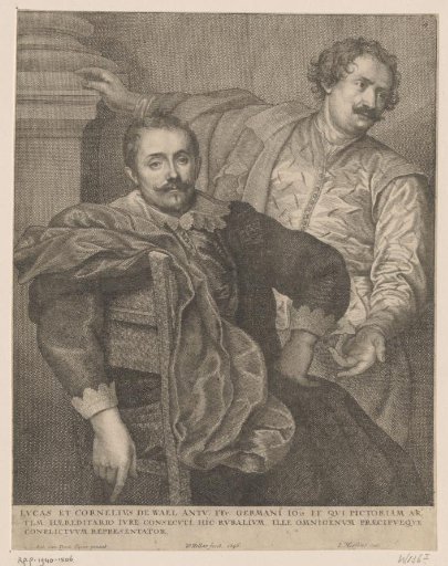 Portrait of Lucas de Wael and Cornelis de Wael
