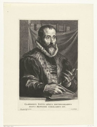 Portrait of historian Justus Lipsius
