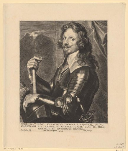 Portrait of Tommaso Francesco van Savoye