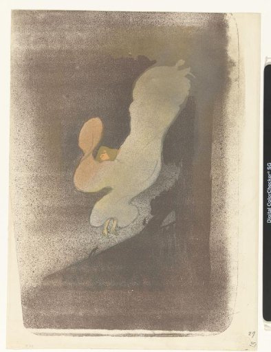 Portrait of dancer Loie Fuller during a performance