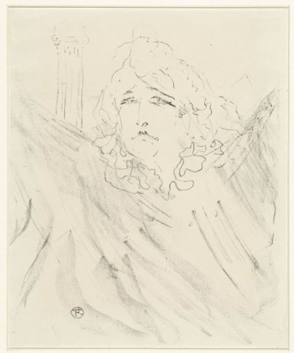 Portrait of actress Sarah Bernhardt in Cleopâtre