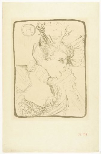 Portrait of variety artist Marcelle Lender