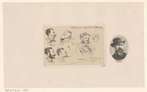Six portraits, including portraits of the Verveer brothers, and a portrait of Elchanon Verveer