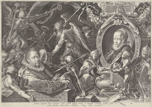Allegorical portrait of Bartholomeus Spranger and his wife Christina Muller