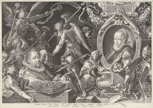 Allegorical portrait of Bartholomeus Spranger and his wife Christina Muller
