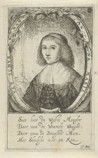 Portrait of Anna Maria van Schurman