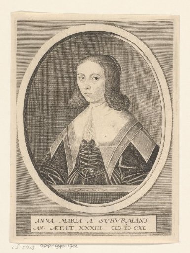 Portrait of Anna Maria van Schurman at the Age of 33