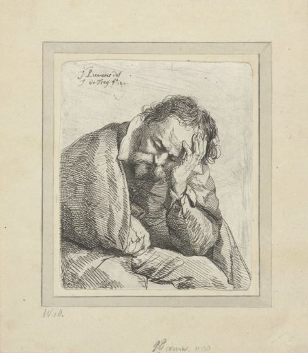 Portrait of a Sleeping Old Man