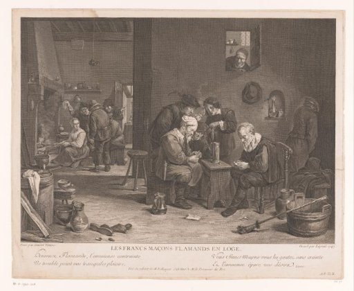 Tavern interior with figures playing cards