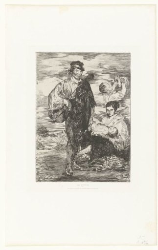 Roma family with man and woman with child