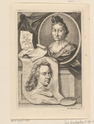 Portraits of Maria Sibilla Merian and David van der Plaas