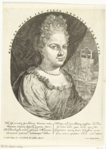 Portrait of Maria de Wilde at the age of 17