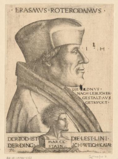 Portrait of Desiderius Erasmus