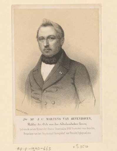 Portrait of Jacob Constantijn Martens van Sevenhoven