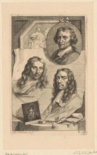 Portraits of Gerbrand van den Eeckhout, Wallerant Vaillant and Jacques Vaillant