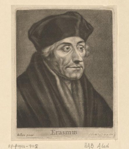 Portrait of Desiderius Erasmus