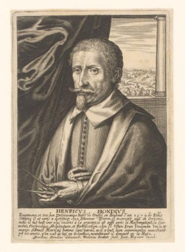 Portrait of Hendrick (I) Hondius