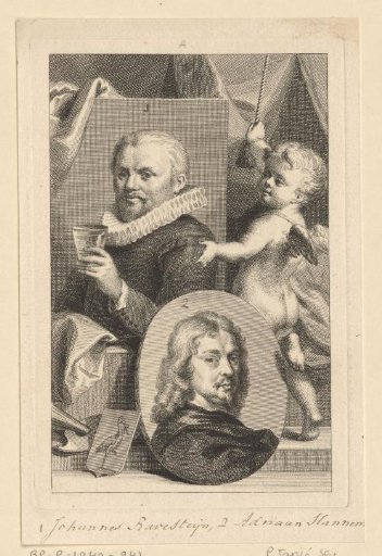 Portraits of Jan Antonisz. van Ravesteyn and Adriaen Hanneman