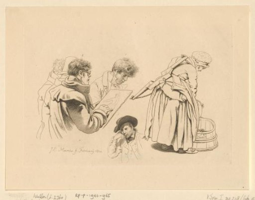 Various figures, including portraits of Harmanus Langerveld and Anthonie Joseph Helant