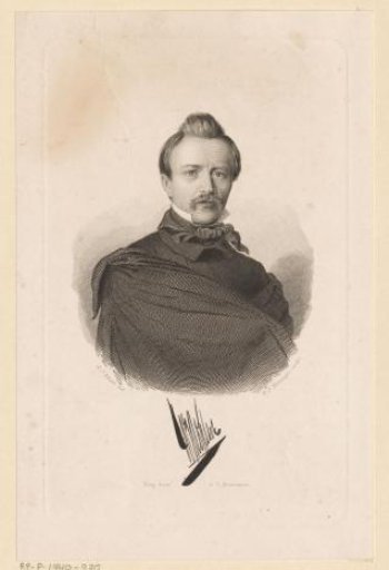Portrait of Willem Jacobs Hofdijk