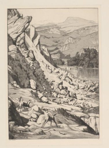 Group of Centaurs in a Mountainous Landscape