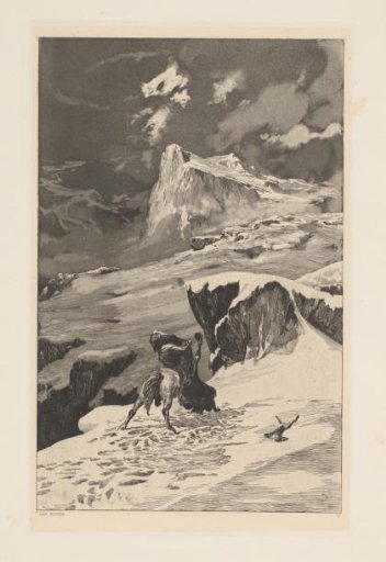 Fighting Centaurs in Snowy Mountains