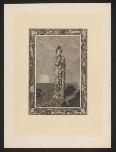 Psyche on a rock at the coast